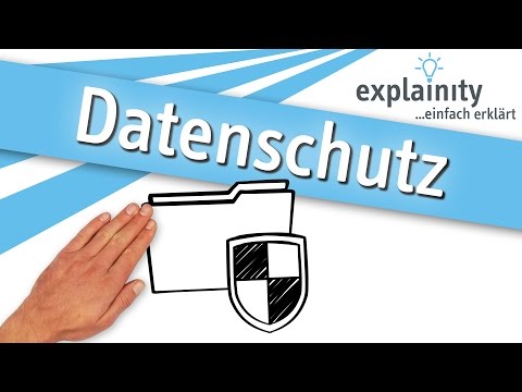 Datenschutz einfach erklärt (explainity® Erklärvideo)