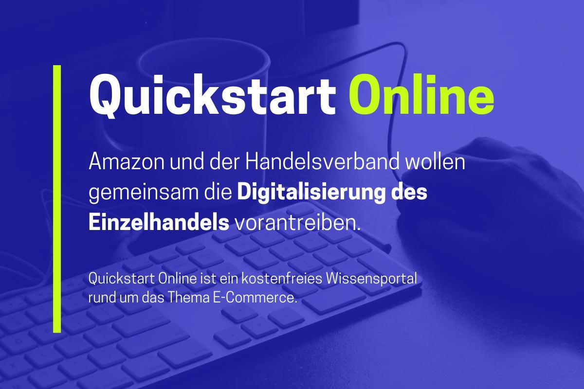 Quickstart online – Amazon und Handelsverband kooperieren