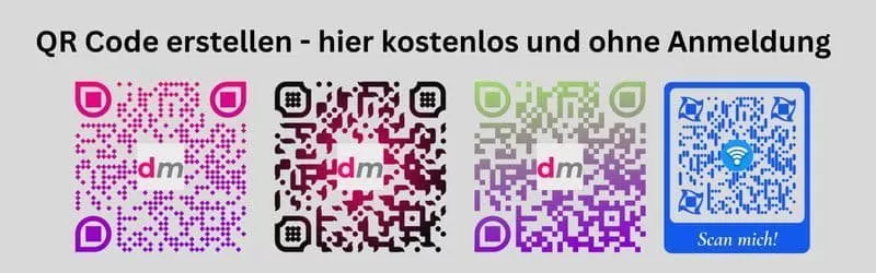 Kostenlos und ohne Anmeldung QR Code erstellen