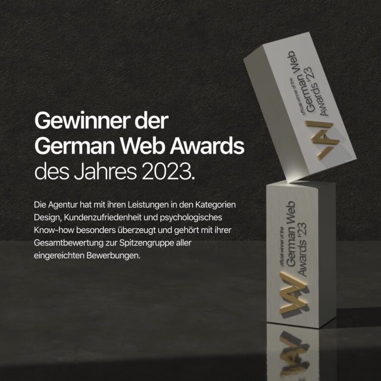 SEO-Agentur aus Norddeutschland gewinnt German Web Awards 2023
