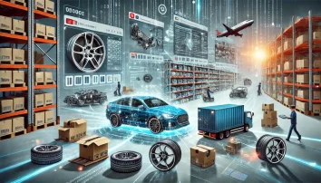 Digitaler Autoteile-Handel mit Produktdaten und Logistik