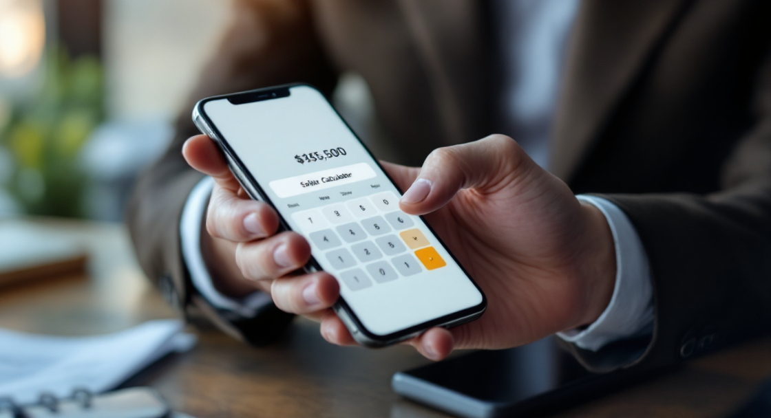 Gehaltsreport 2026: Gehaltsrechner-App auf dem Smartphone