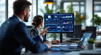 M&A-Stresstest KI 2026: Business-Meeting zur Unternehmensbewertung mit Datenanalyse