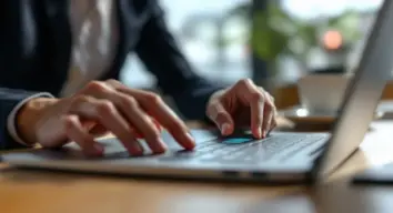 Passkeys Authentifizierung per Fingerabdruck am Laptop