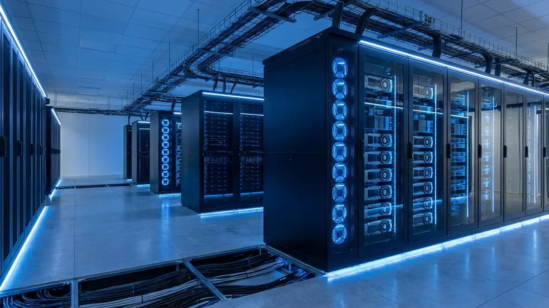 Unternehmens-KI Serverraum: GPU-Cluster für lokale LLM-Infrastruktur