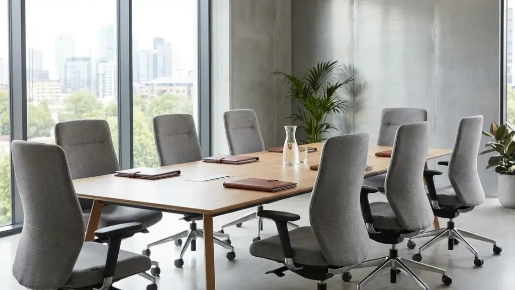 Leere Stühle im Büro symbolisieren den Fachkräftemangel in Deutschland