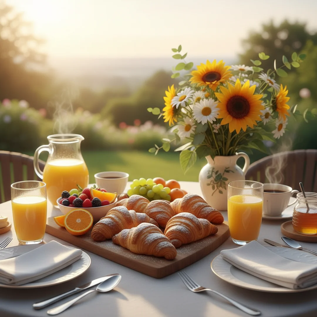 Guten Morgen Sprüche – Frühstückstisch warm aufgeweckt