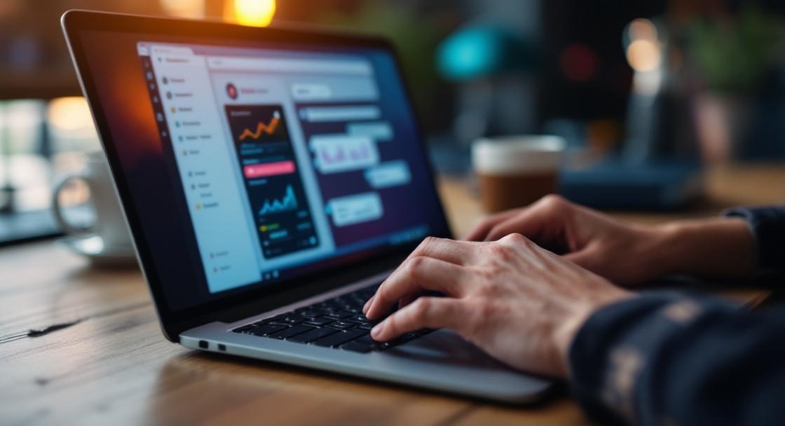 KI-Agenten Nutzung am Laptop Arbeitswelt