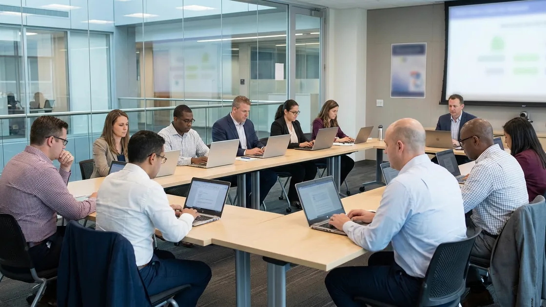 Mitarbeitende lernen KI-Skills in moderner Weiterbildung