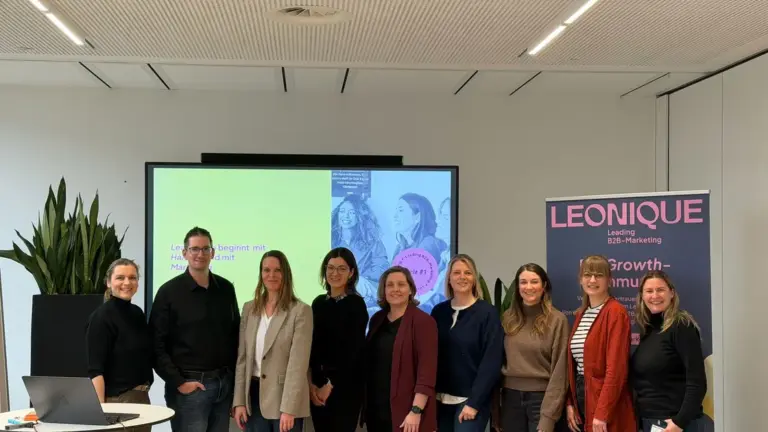 LEONIQUE B2B-Marketing Community beim Treffen im All Electric Society Park von Phoenix Contact