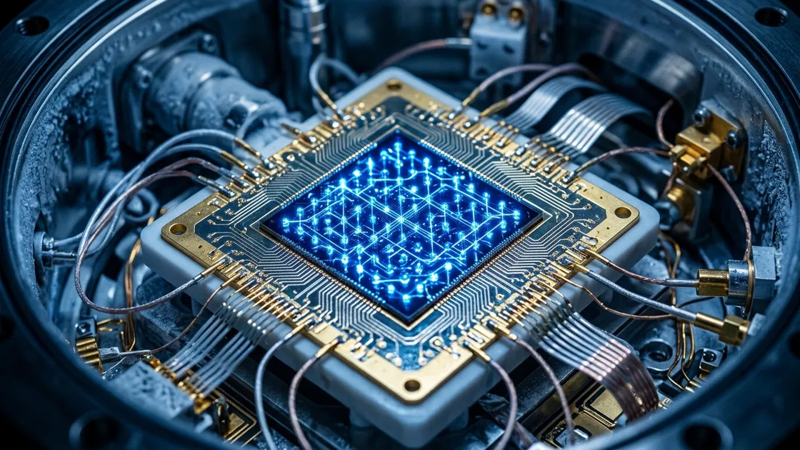 Quantencomputer Qubit-Array – Hardware eines Neutralatom-Quantencomputers