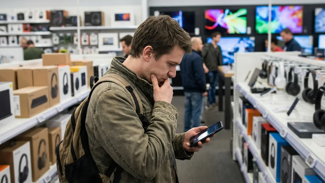 Preisvergleich Smartphone im Laden