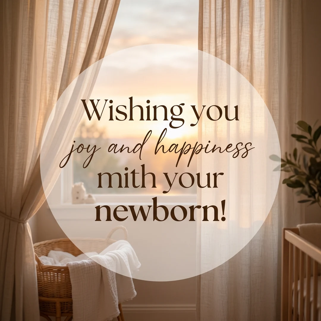 Wishing you joy and happiness with your newborn!