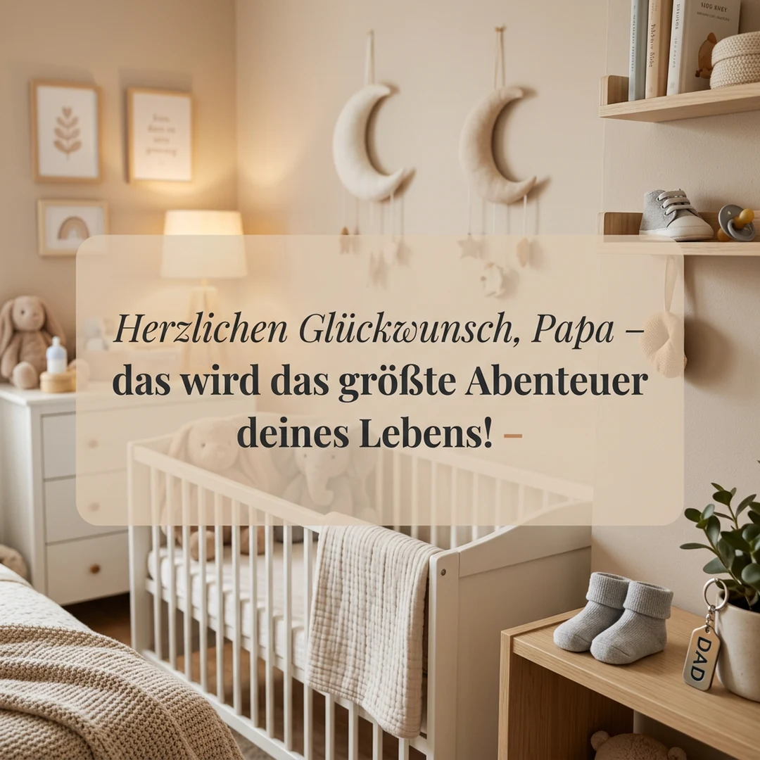 Herzlichen Glückwunsch, Papa – das wird das größte Abenteuer deines Lebens!