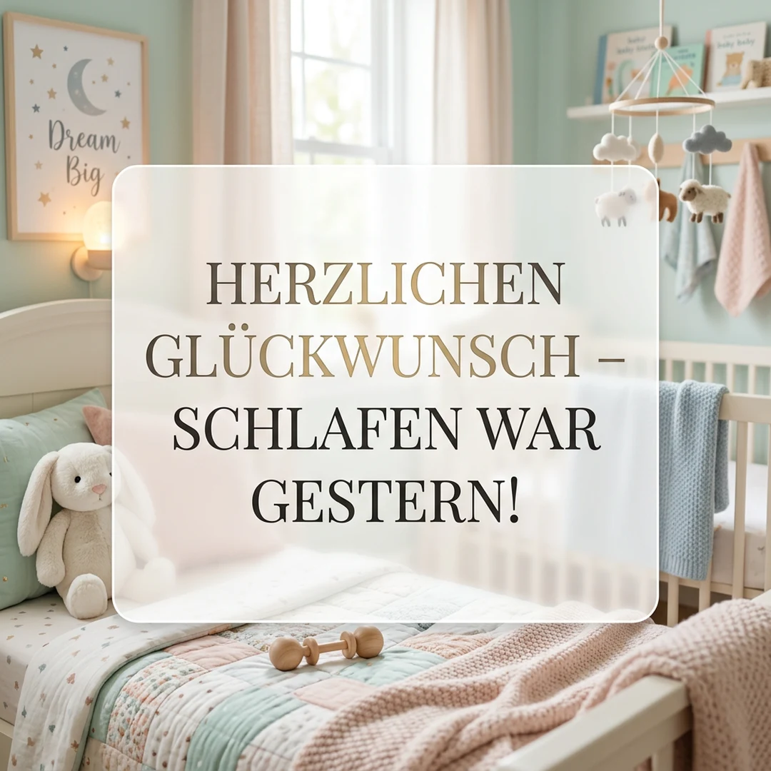 Herzlichen Glückwunsch – Schlafen war gestern!