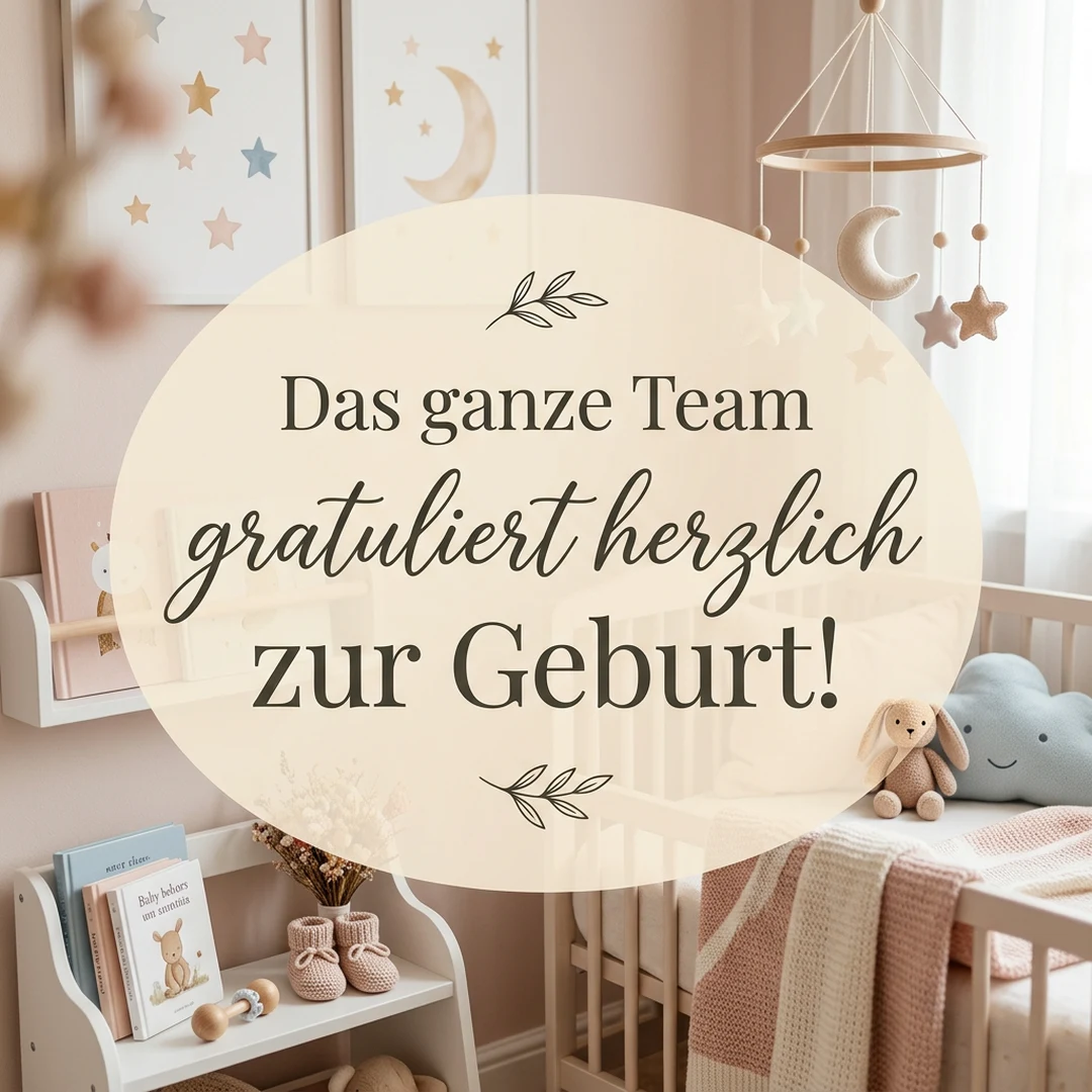Das ganze Team gratuliert herzlich zur Geburt!