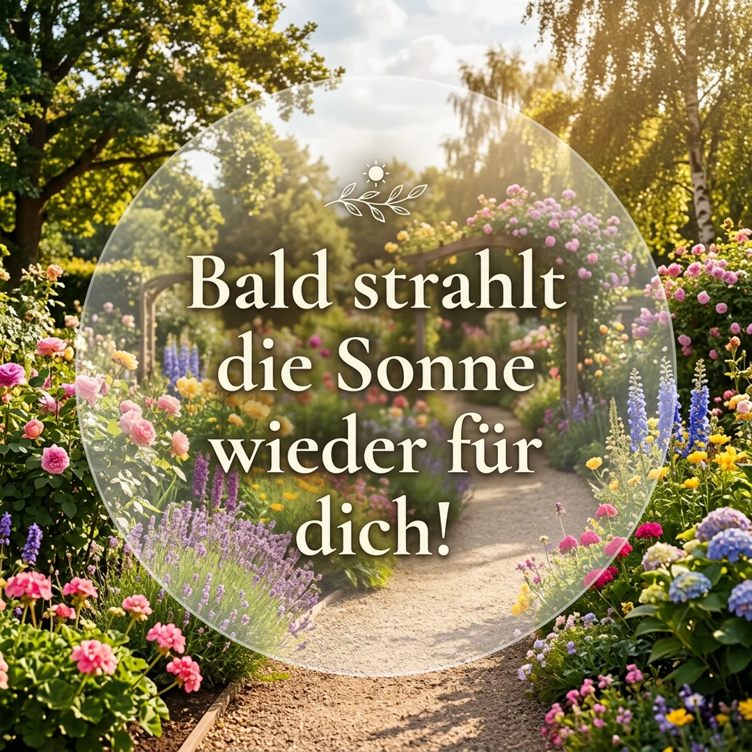 Bald strahlt die Sonne wieder für dich!