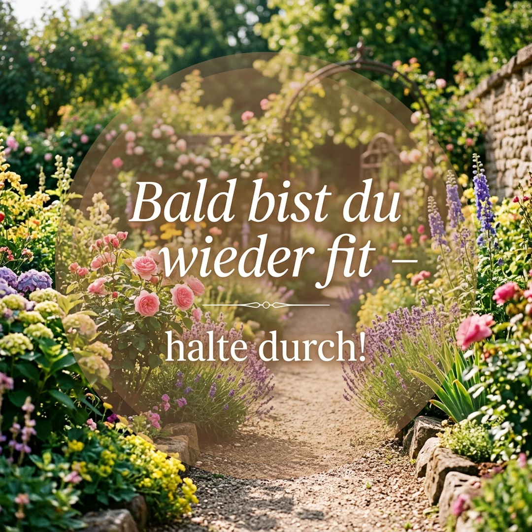 Bald bist du wieder fit – halte durch!
