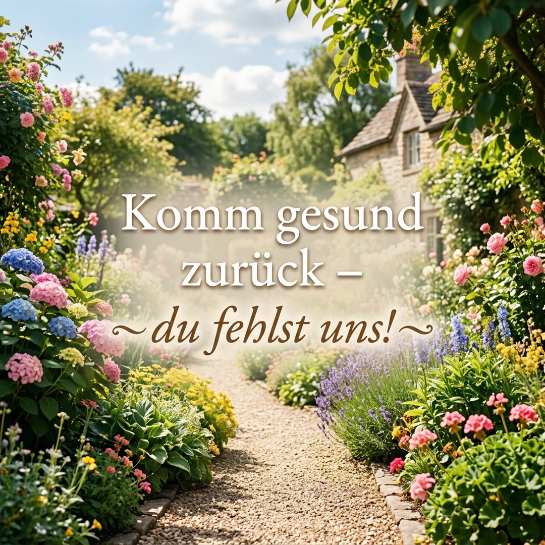 Komm gesund zurück – du fehlst uns!