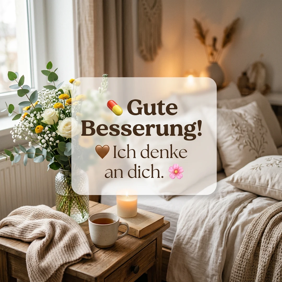 💊 Gute Besserung! Ich denke an dich.