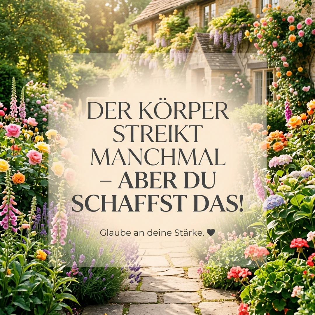 Der Körper streikt manchmal – aber du schaffst das!