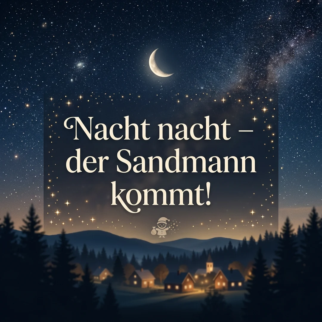 Nacht nacht – der Sandmann kommt!
