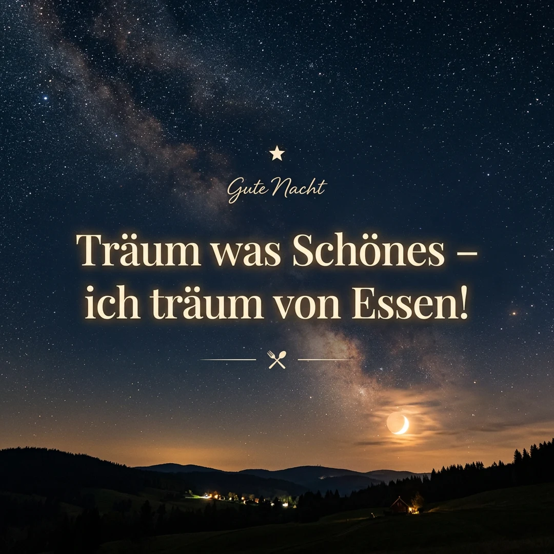 Träum was Schönes – ich träum von Essen!
