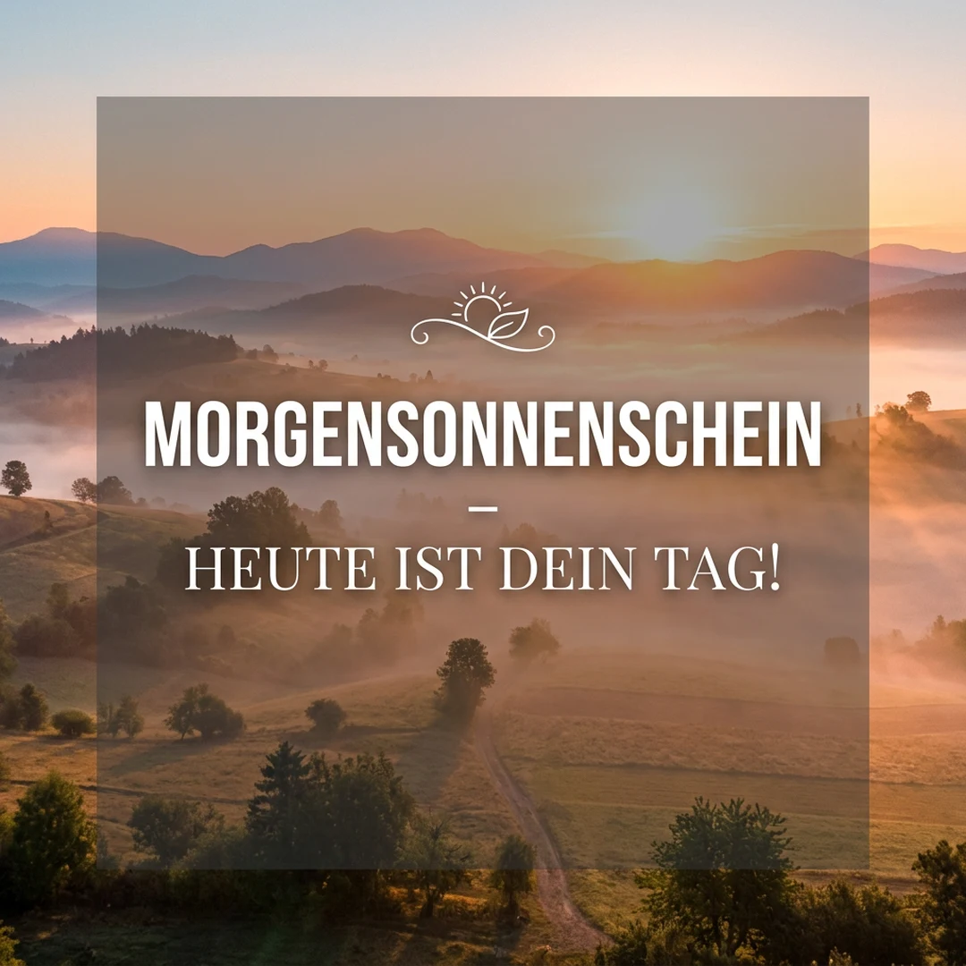 Morning sunshine – today is your day!