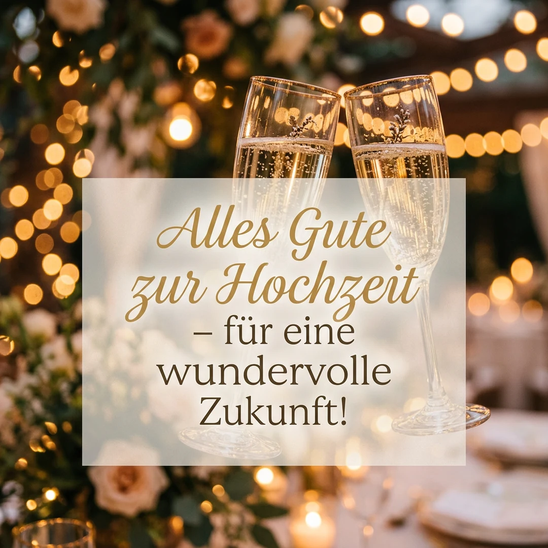 Alles Gute zur Hochzeit – für eine wundervolle Zukunft!