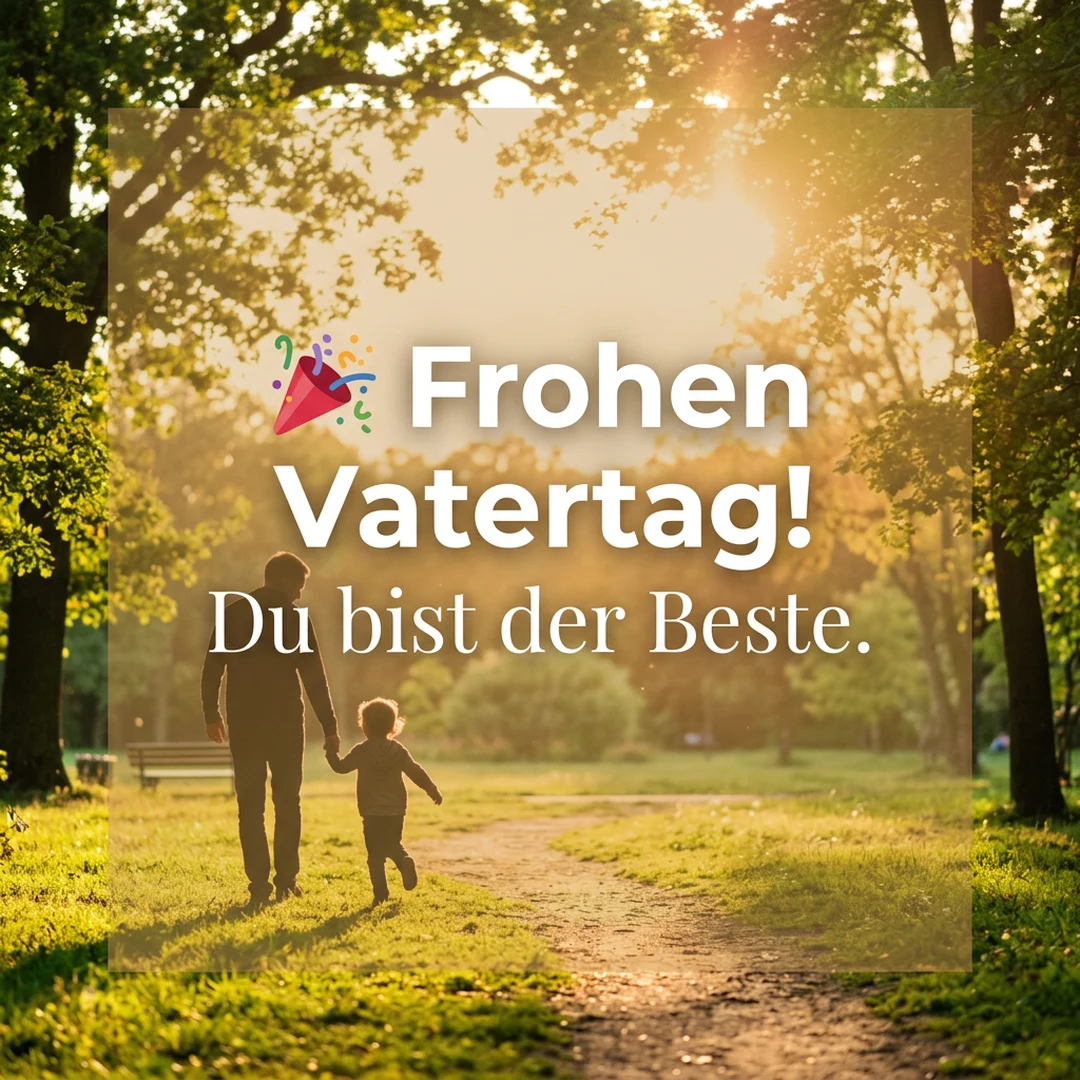 🎉 Frohen Vatertag! Du bist der Beste.