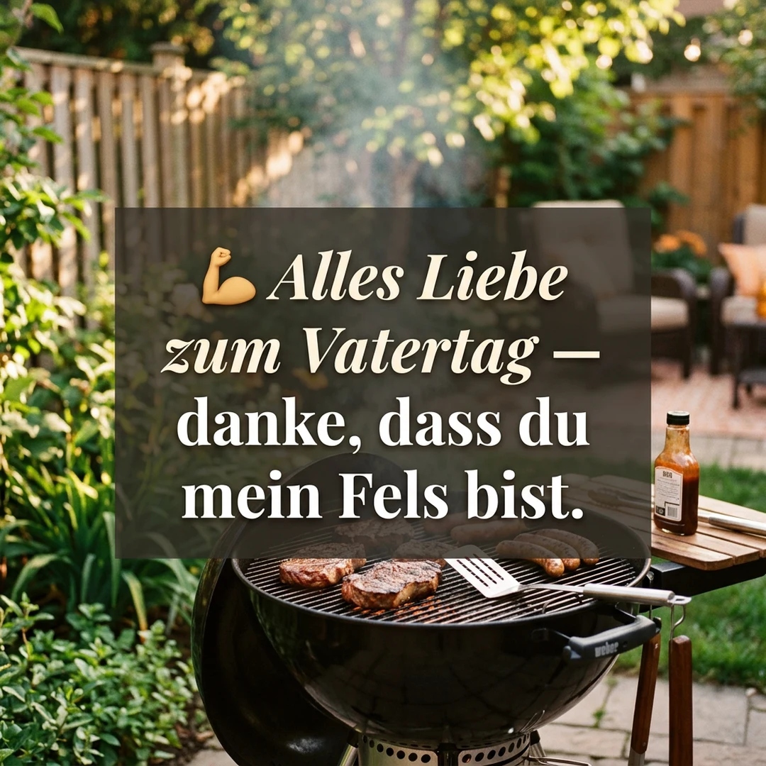 💪 Alles Liebe zum Vatertag — danke, dass du mein Fels bist.