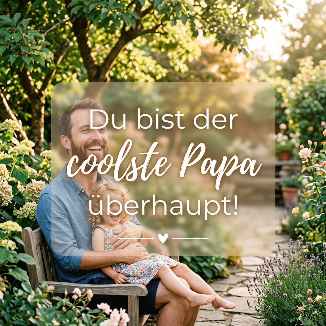 Du bist der coolste Papa überhaupt!