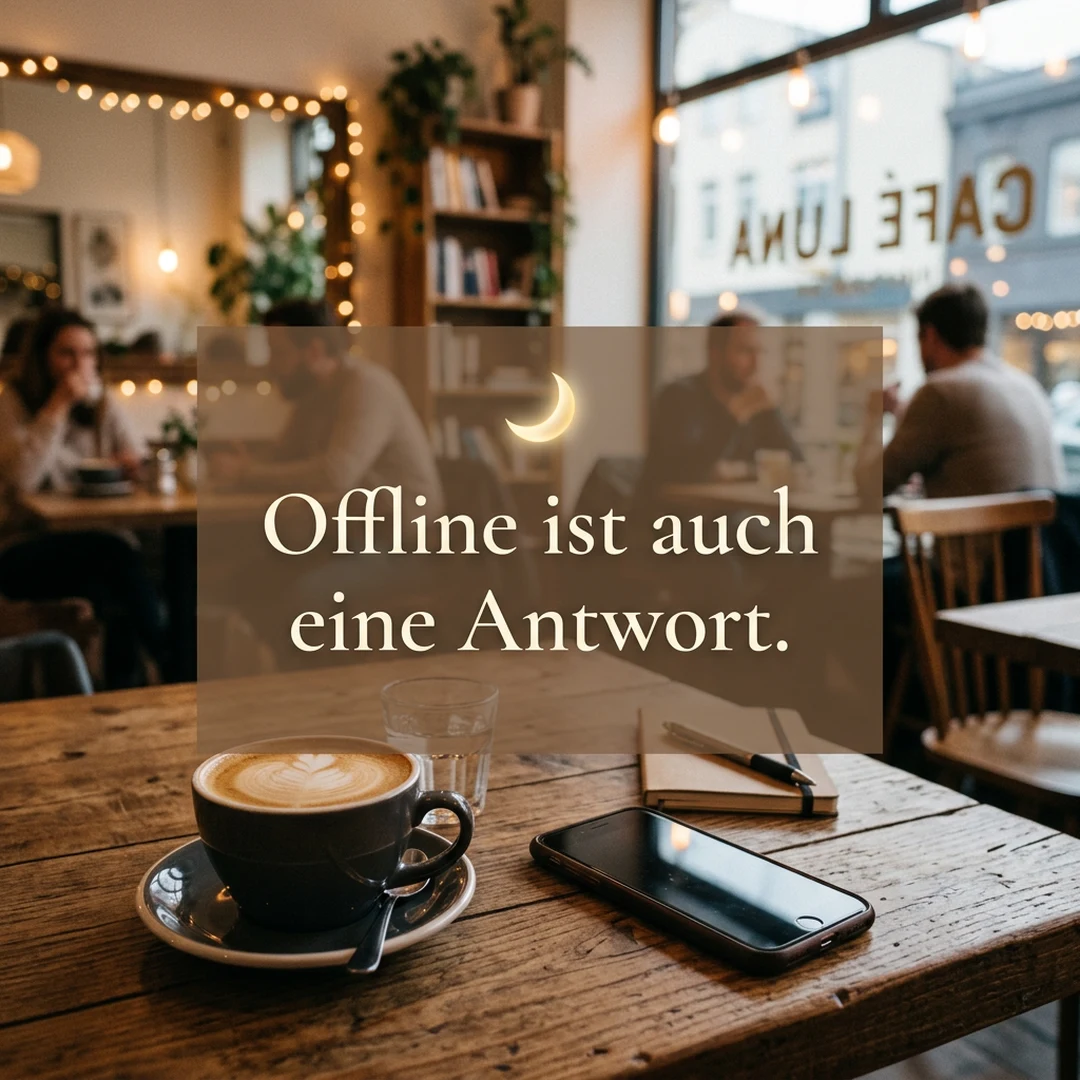 🌙 Offline ist auch eine Antwort.