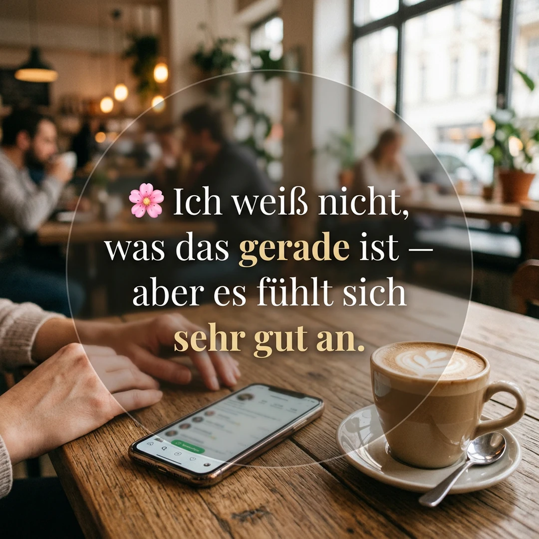 🌸 Ich weiß nicht, was das gerade ist — aber es fühlt sich sehr gut an.