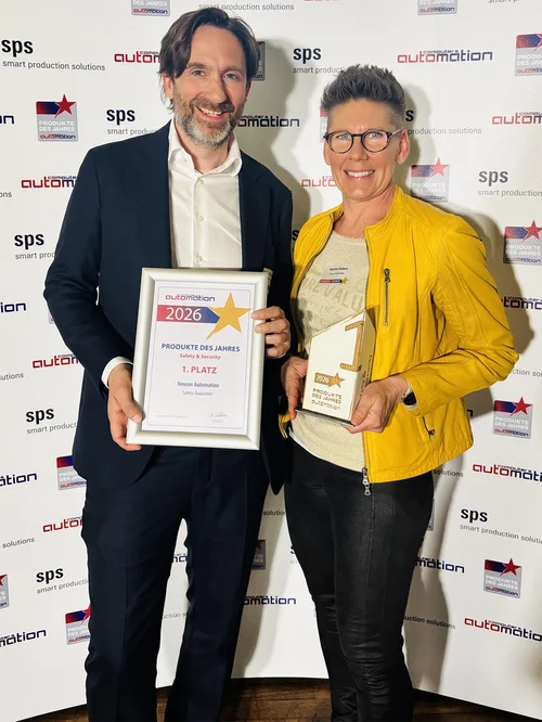 Michael Plankensteiner und Martina Hubert von Neuron Automation