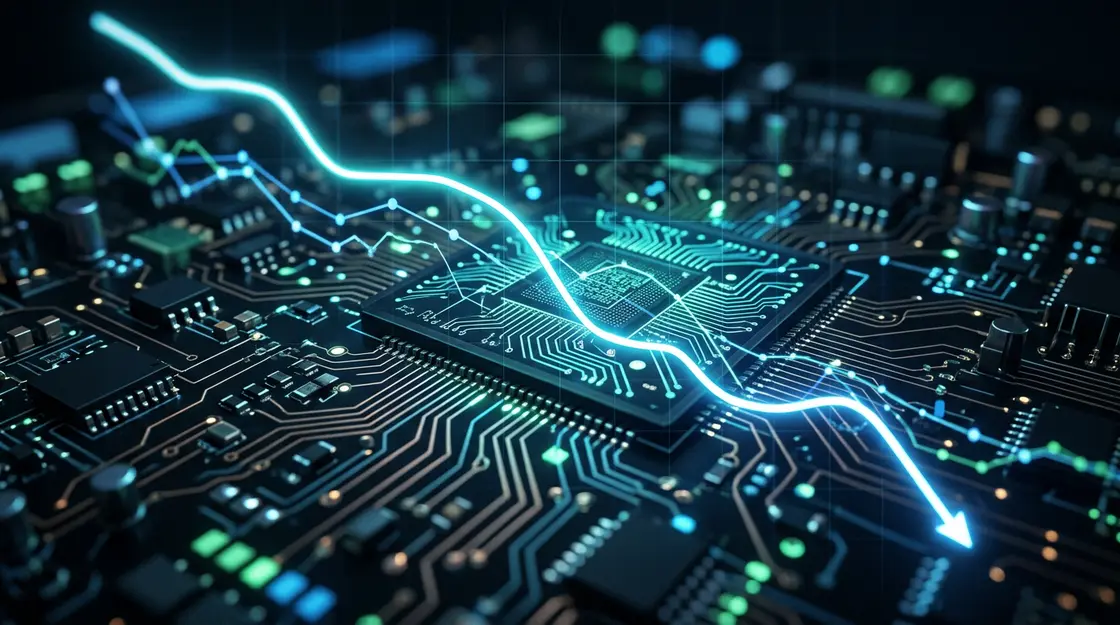 Sinkende Inferenzkosten KI durch MoE Architektur als Kostenkurve