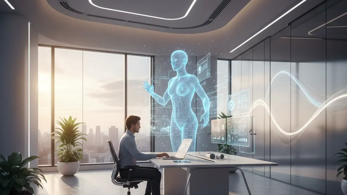 KI-Avatar im Unternehmen - Mitarbeiterin vor Kamera für Video-Marketing