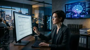 KI Datenschutz, Datenschutz KI – KI Datenschutz DPIA-Vorlage 2026 auf Monitor in Unternehmensumgebung