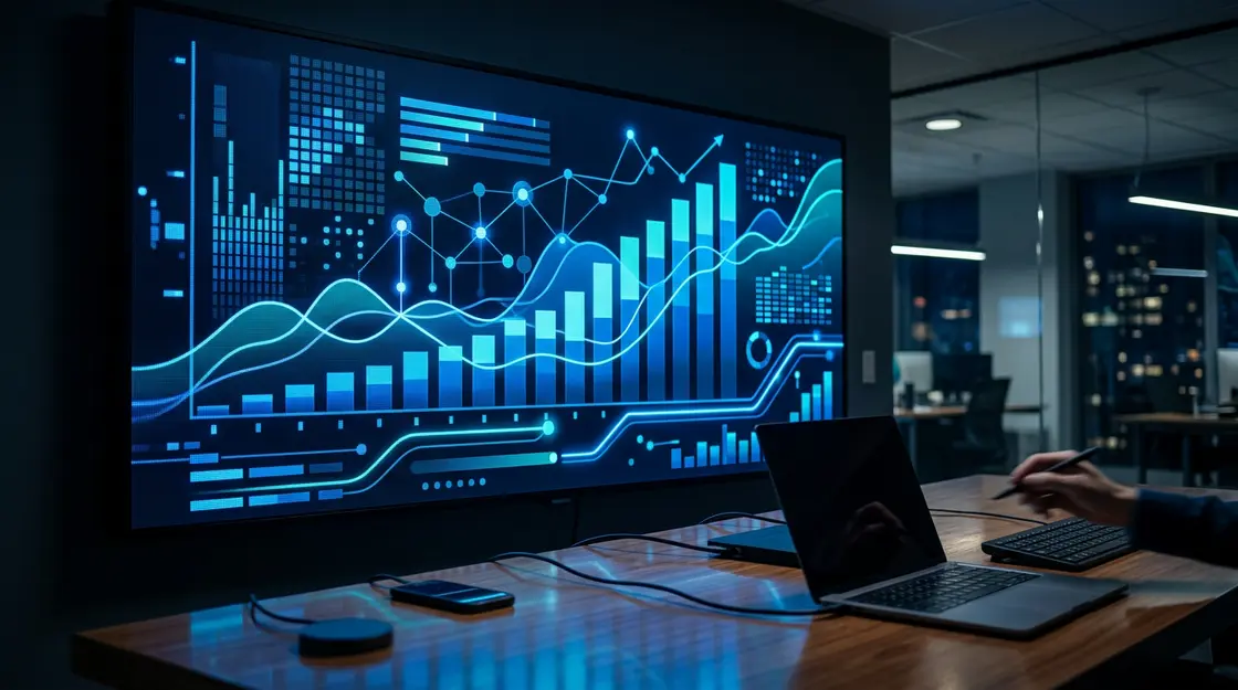 Algorithmus-Visualisierung für LinkedIn Video Reichweite und Engagement-Metriken