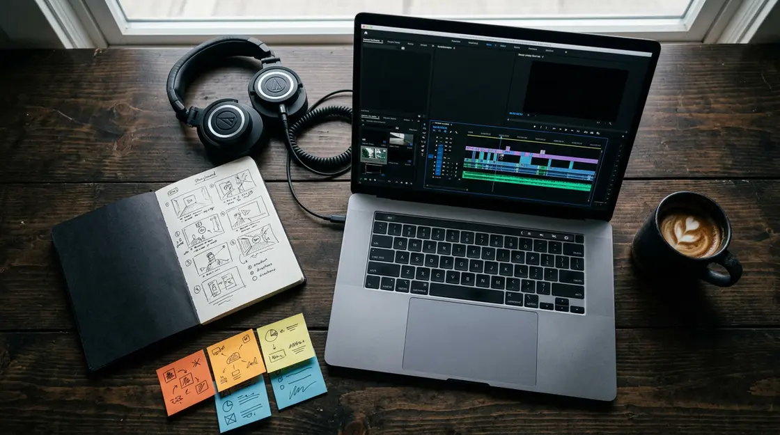 Video-Editing-Timeline für Short-Form Video und Content-Clipping Strategie