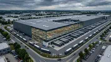 Temu Logistik, EU-Lager – Temu Logistik EU-Lager Hessen – modernes Fulfillment-Zentrum von außen