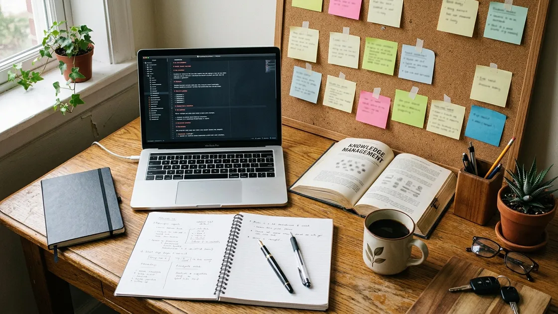 Wissensarchiv Obsidian KI auf dem Schreibtisch