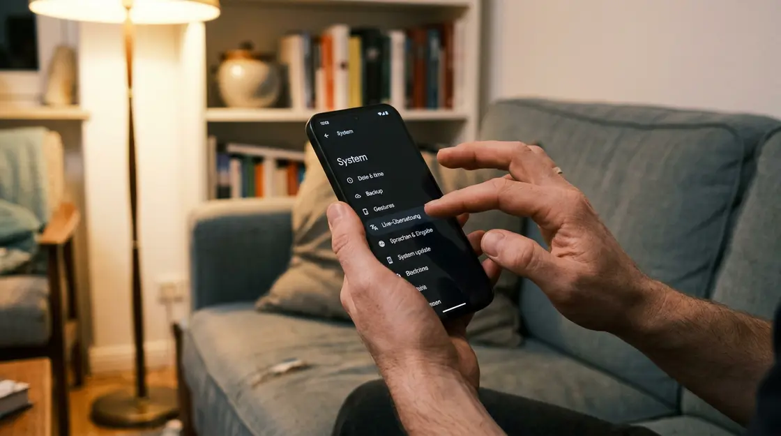 Aktivierung von Android Live Translate mit Gemini Nano in den Systemeinstellungen auf einem Pixel 9