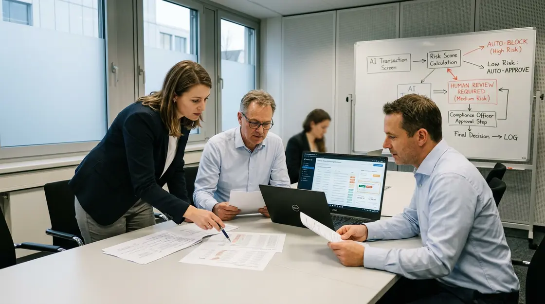 Compliance-Team prüft Governance-Anforderungen für Autonomous Agents im Finance
