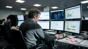 CERT-EU, kritische Infrastruktur – CERT-EU Analyst überwacht Netzwerkverkehr nach Supply-Chain-Angriff auf EU-Behörden