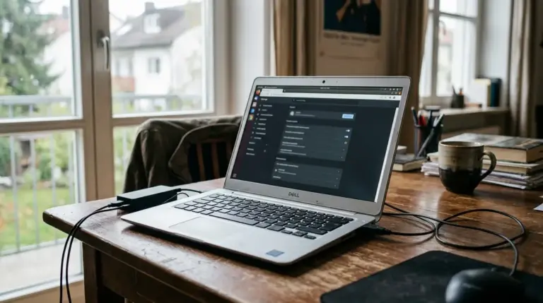 Chrome Zero-Day, Browser-Sicherheitslücke – Chrome Browser auf Laptop zeigt Einstellungsseite – Chrome Zero-Day Sicherheitslücke
