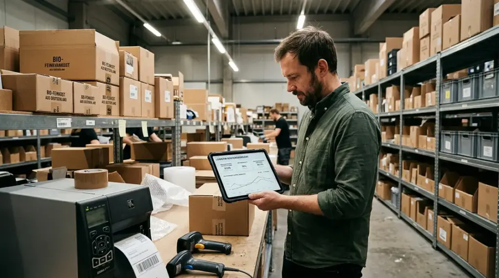 D2C-Logistikkosten, Retourenmanagement – D2C-Logistikkosten im Blick: Shopbetreiber analysiert Fulfillment-Daten am Packplatz im Lager