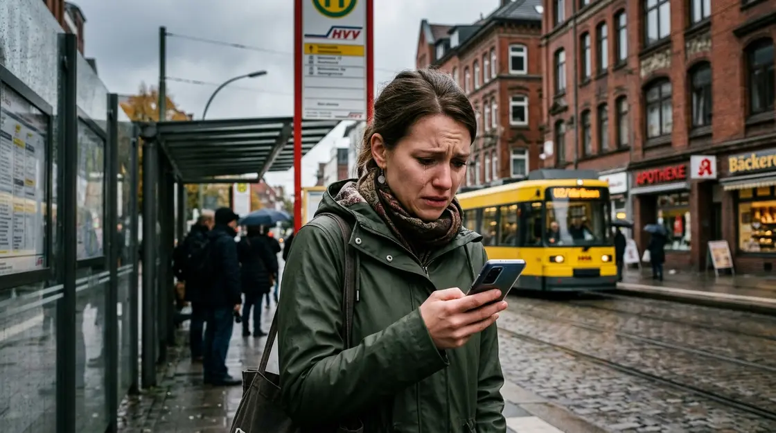 Person prüft Smartphone besorgt nach Meldung eines nicht-einvernehmlichen Deepfakes
