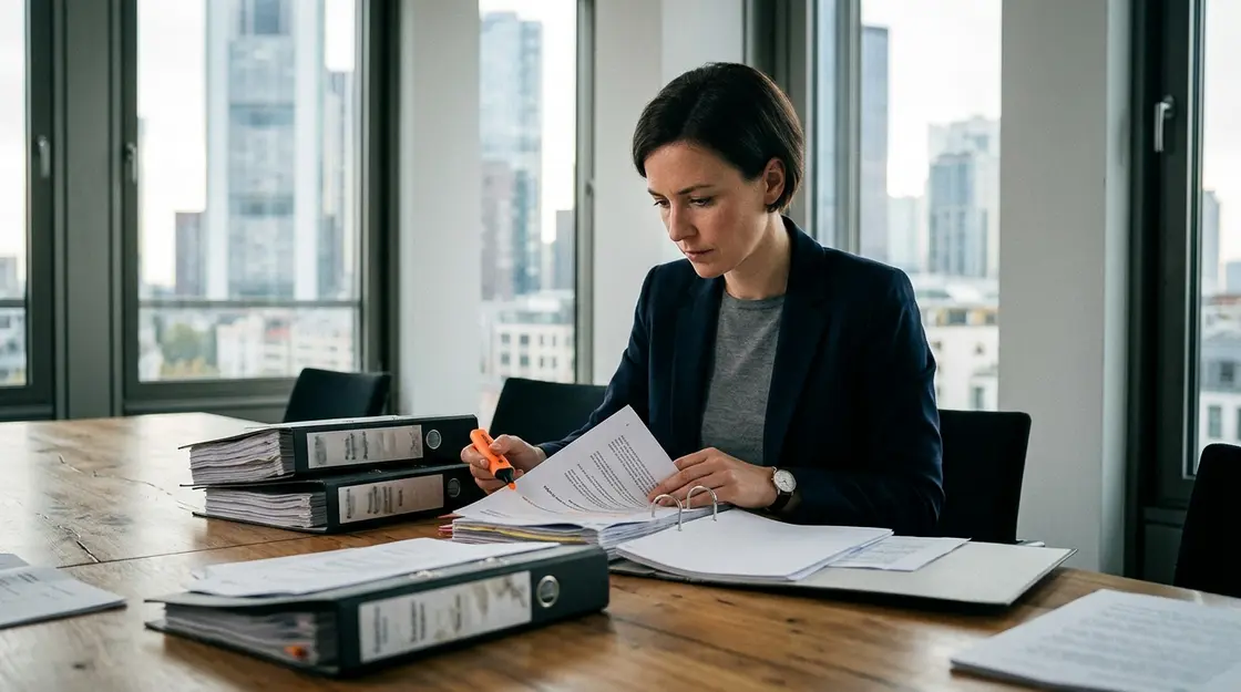 Fast-Track-Regulierung, Deep-Tech-Fonds, BaFin – Compliance-Officer prüft BaFin-Unterlagen für Fast-Track-Regulierung eines Deep-Tech-FinTechs