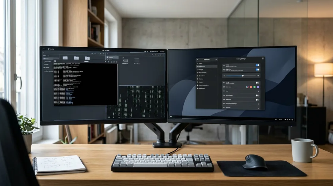 Fedora 44 Desktop-Setup mit GNOME 50 und KDE Plasma 6.6